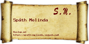 Spáth Melinda névjegykártya